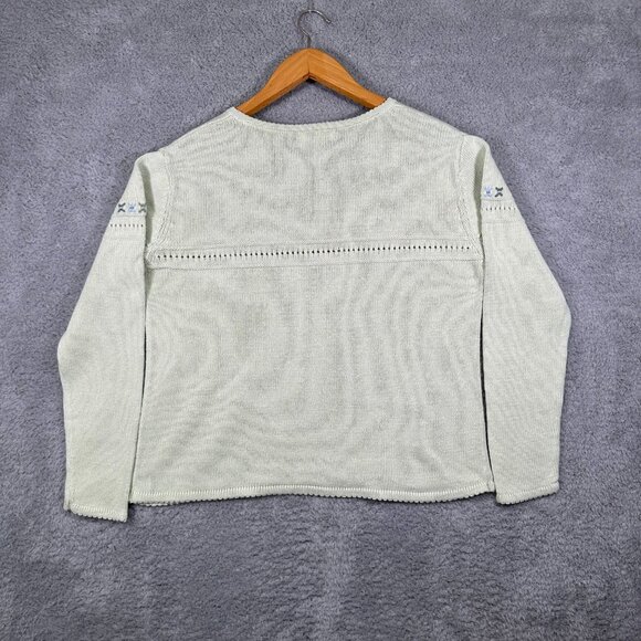 Cherokee women’s embroidered light green sweater Size XL - Picture 2 of 10